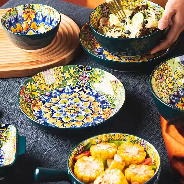 JW Nordic Bohemia ансамбли dassiettes en ceramique Vaisselle de fete et украшения стола