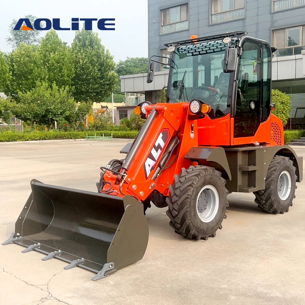 Телескопический колесный погрузчик AOLITE TL1000 1 тонна Землеройная техника телескопический сертификация CE
