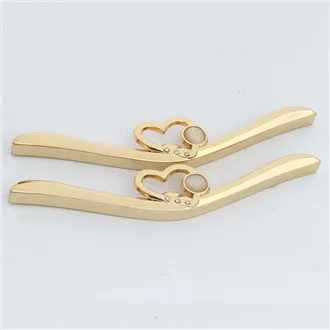 High quality metal bag corner hardware metal handle for ladies bag