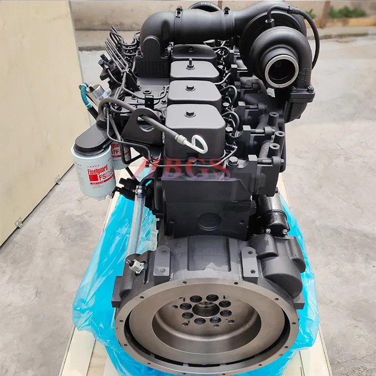 China brand new truck engine 6BT high quality 6BT5.9 diesel fuel motor with gearbox at low mileage for sale