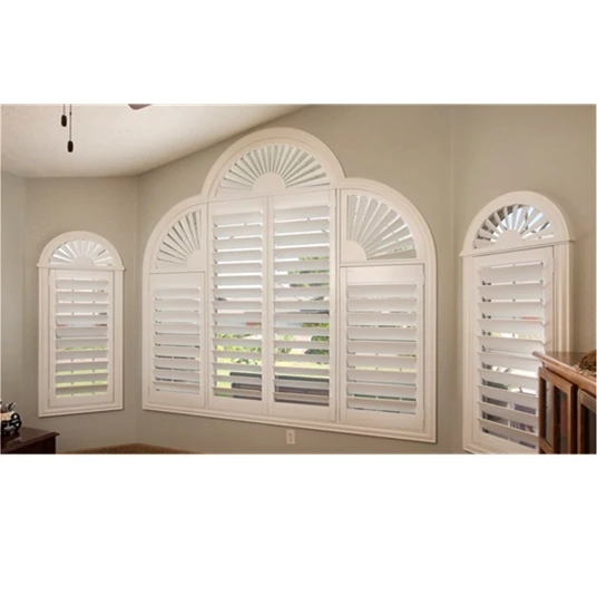 Пользовательские горизонтальные цветные липы окна безопасности украшение деревянные плантации ураганы затвор