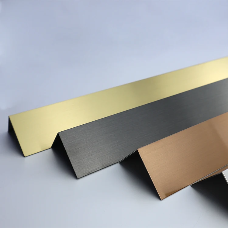 China Manufacturer Tile Profiles Metal Tile Trim For Building Wall High Quality Stainless Steel Corner Covers 304 Wall Edge Trim