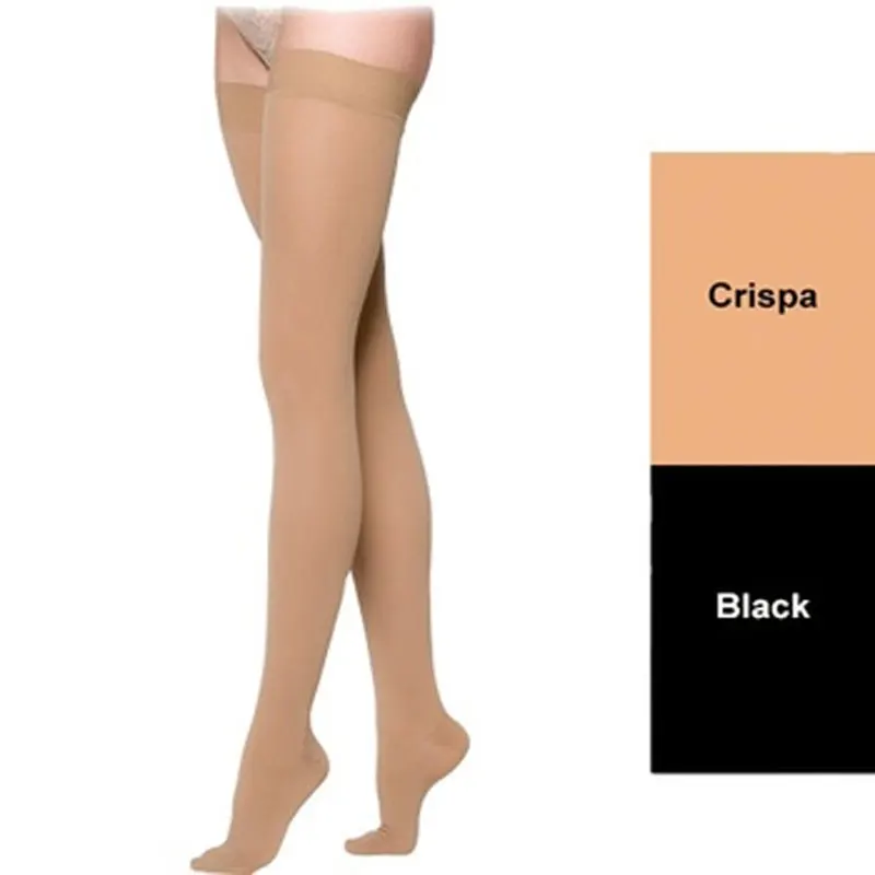 For the treatment of phlebitis 20-30mmhg medical grade pregnancy varicose veins compression stockings thigh high wrap toe