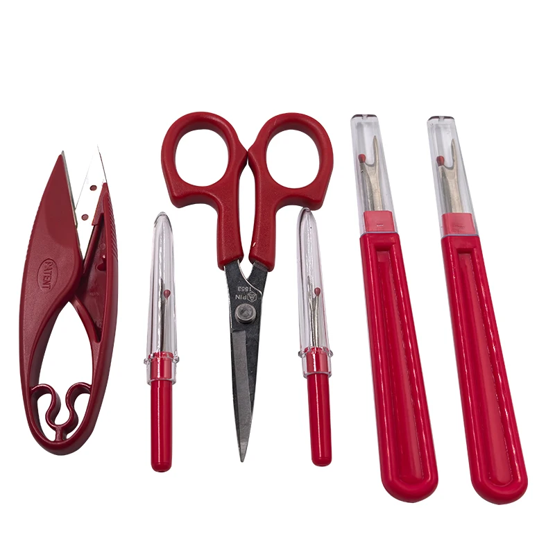 Double-Sided Blade Cutting Machine Stainless Steel Yarn Scissors with Seam Ripper Feature Sewing Trimmer