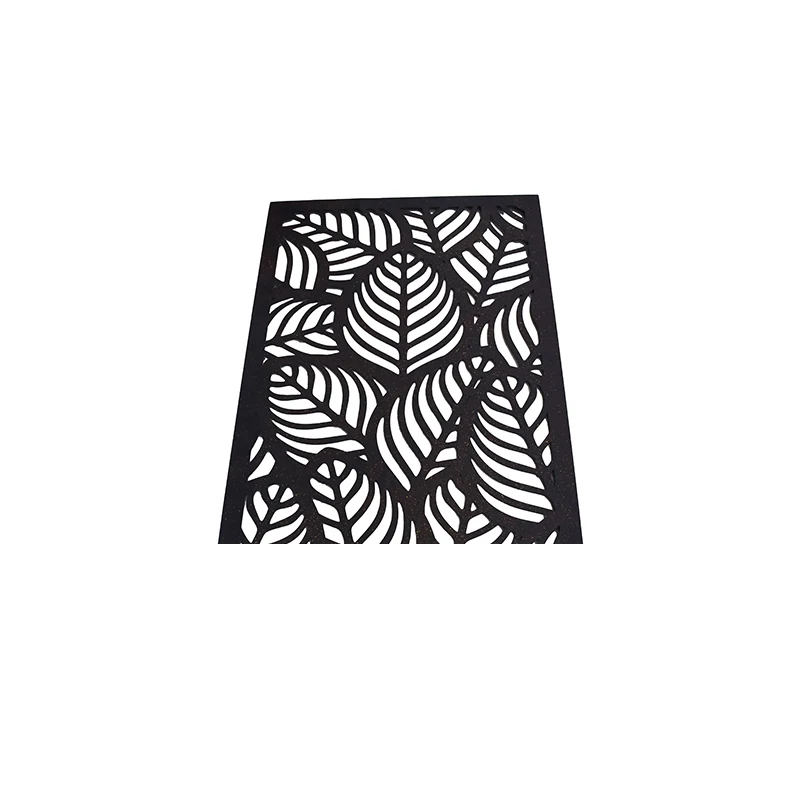 Wall Decor with Rectangle Frame Metal Leaves Wall Art Wall Sculpture with Rustic Brown Color