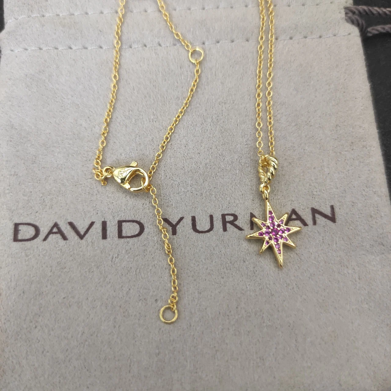 David Yarmans 925 silver wholesale hot selling North Star necklace zircon temperament collarbone chain wedding accessories