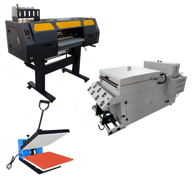 Digital Hot Stamping Printer 4-Head High-Speed I3200 Automatic Roll-To-roll Fashion Logo Clothing Printing rinter