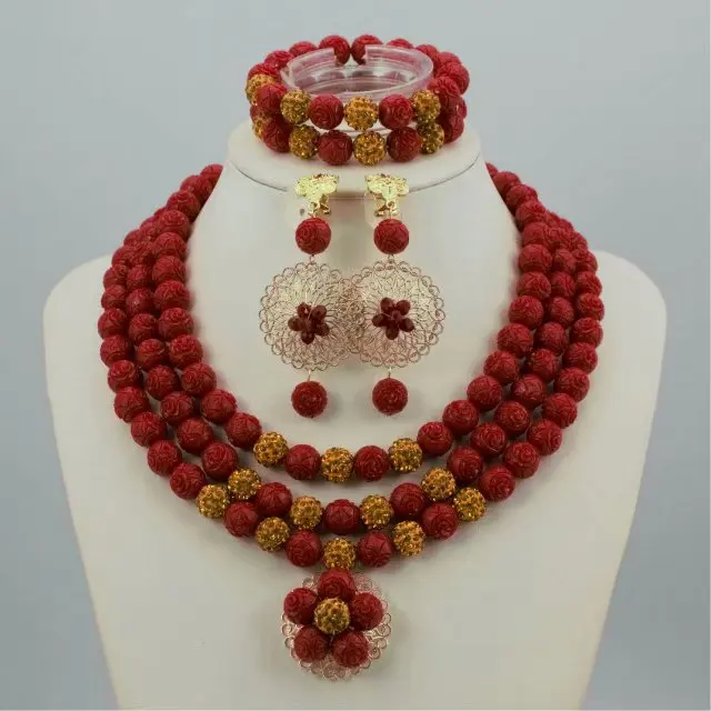 Какой красивый модный дизайн; Комплект из итальянских Роскошные свадебные ювелирные наборы комплекты ювелирных изделий ожерелье