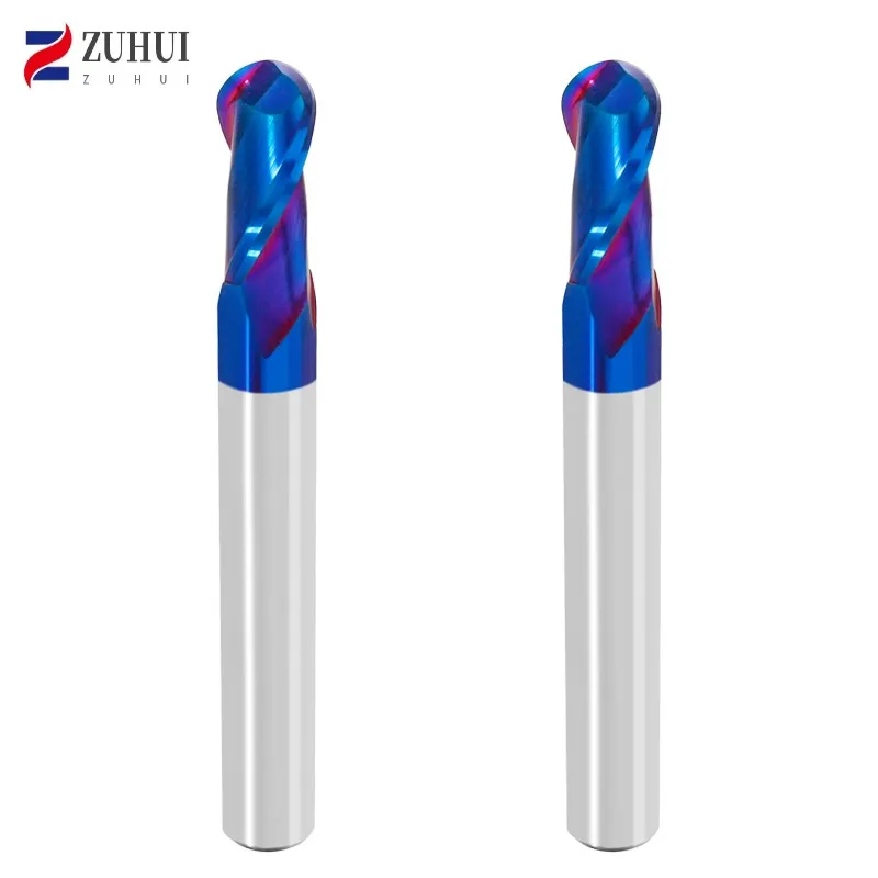 Wholesale Price Cnc Cutting Tool 55hrc 55hrc 60hrc 2 Flute 3 Flute 4 Flute Ball Nose Square Tungsten Solid Carbide Fresa De Meta