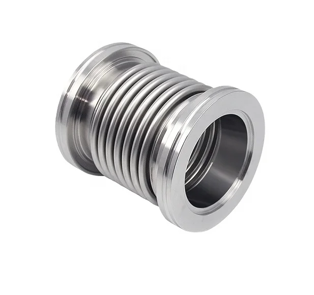 Stainless Steel Flexible hose high Vacuum Bellow with ISO flange / LF flange