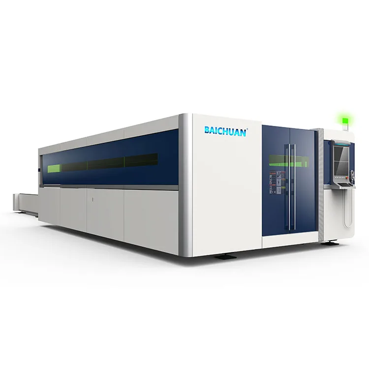 High Power Industrial Machinery Equipment 12kw 6020 1313 Fiber Laser Cutting Machine With Full Cover