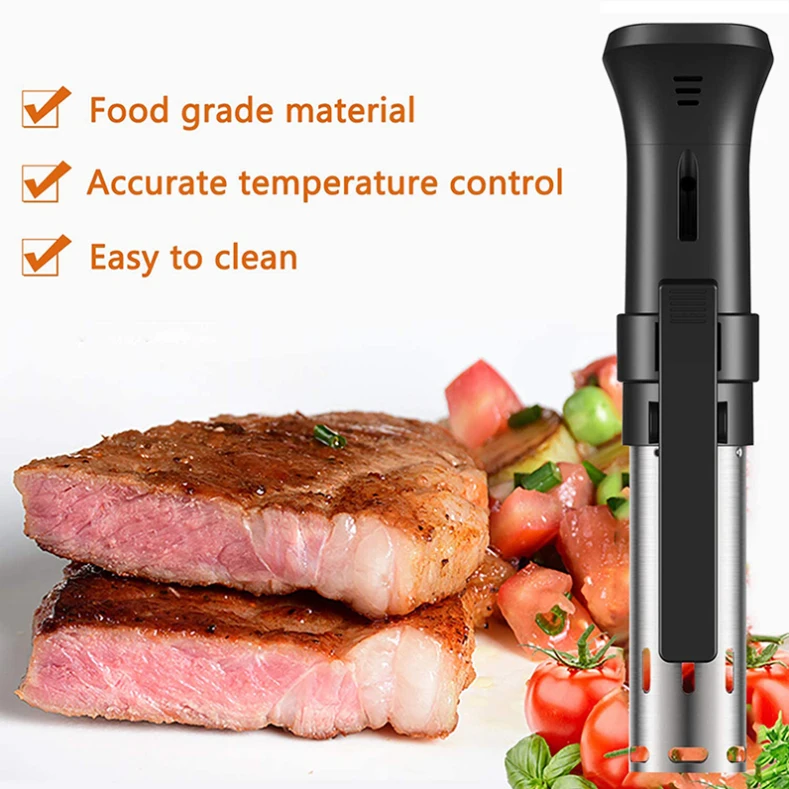 Stainless Steel 1100W Sous Vide Cooker Immersion Circulator Accurate Cooking Vacuum Heater Slow Cooker
