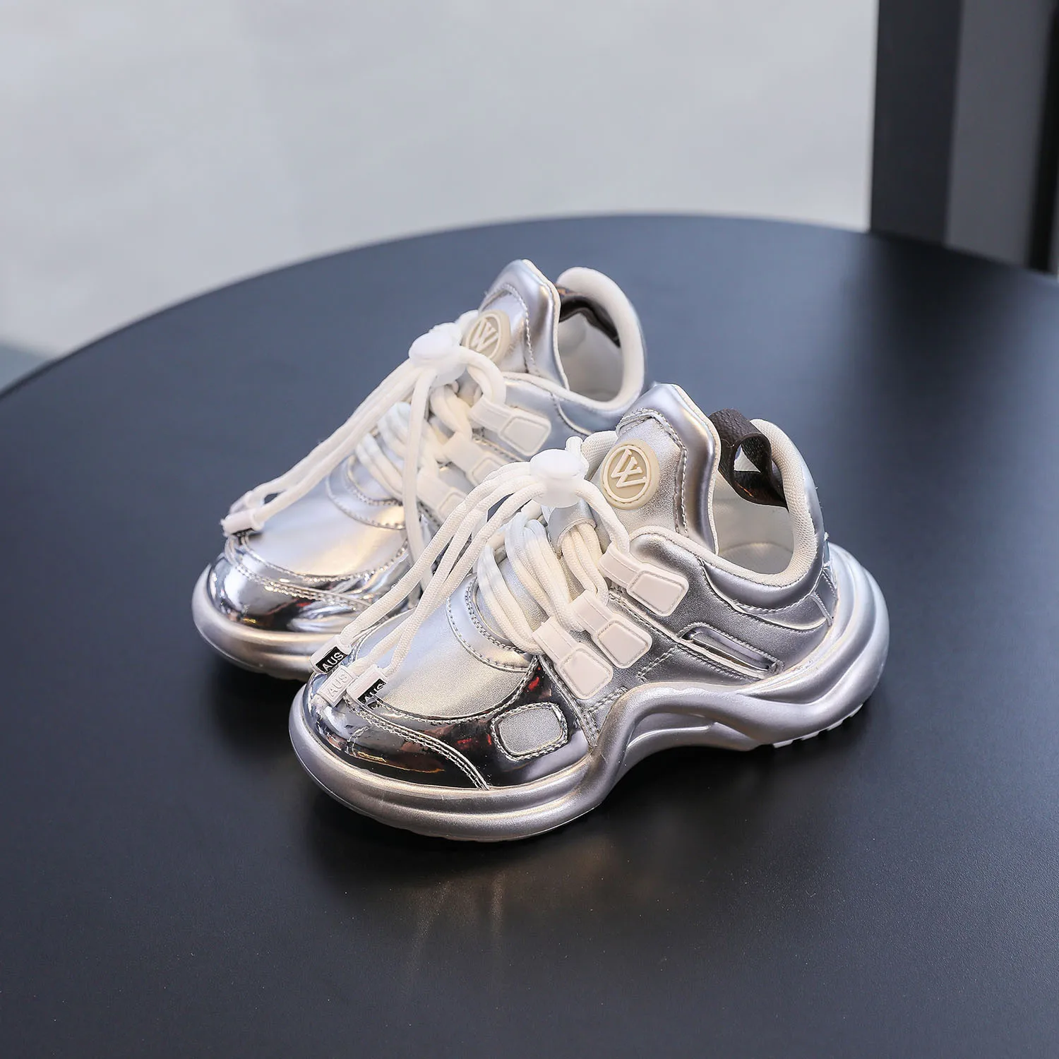 Toddler Little Big Children Lace-Up Brand School Casual  Shoes Kids Fashion Designer Sneakers for Girls Boys Sports Footwear