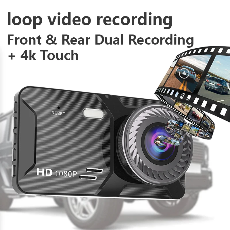 2024 сенсорный экран высокой четкости 1080P Dashcam Высококачественная Поддержка нескольких языков для автомобиля 140 градусов