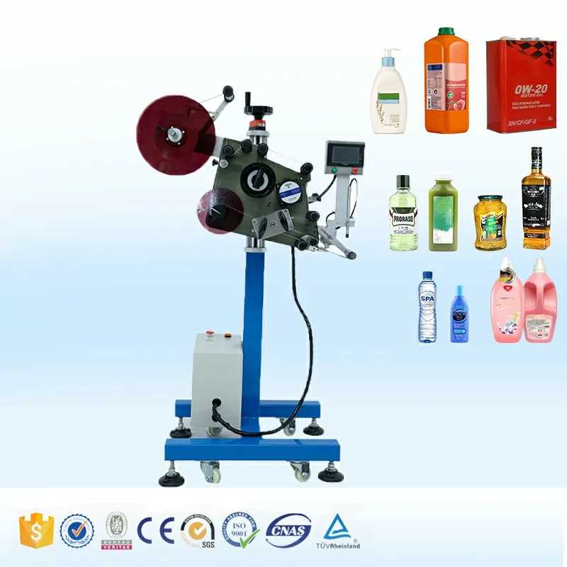 Automatic Online Flat Labeling Machine Carton Box / Sticker Label Applicator Machine Matching Assembly Line