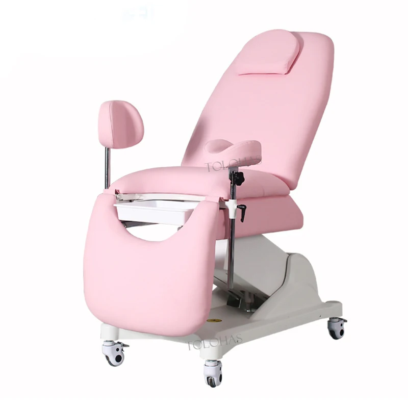 LHIA02 Medical Gynecological Operation Table Gynecological Examination Chair with Movable Side