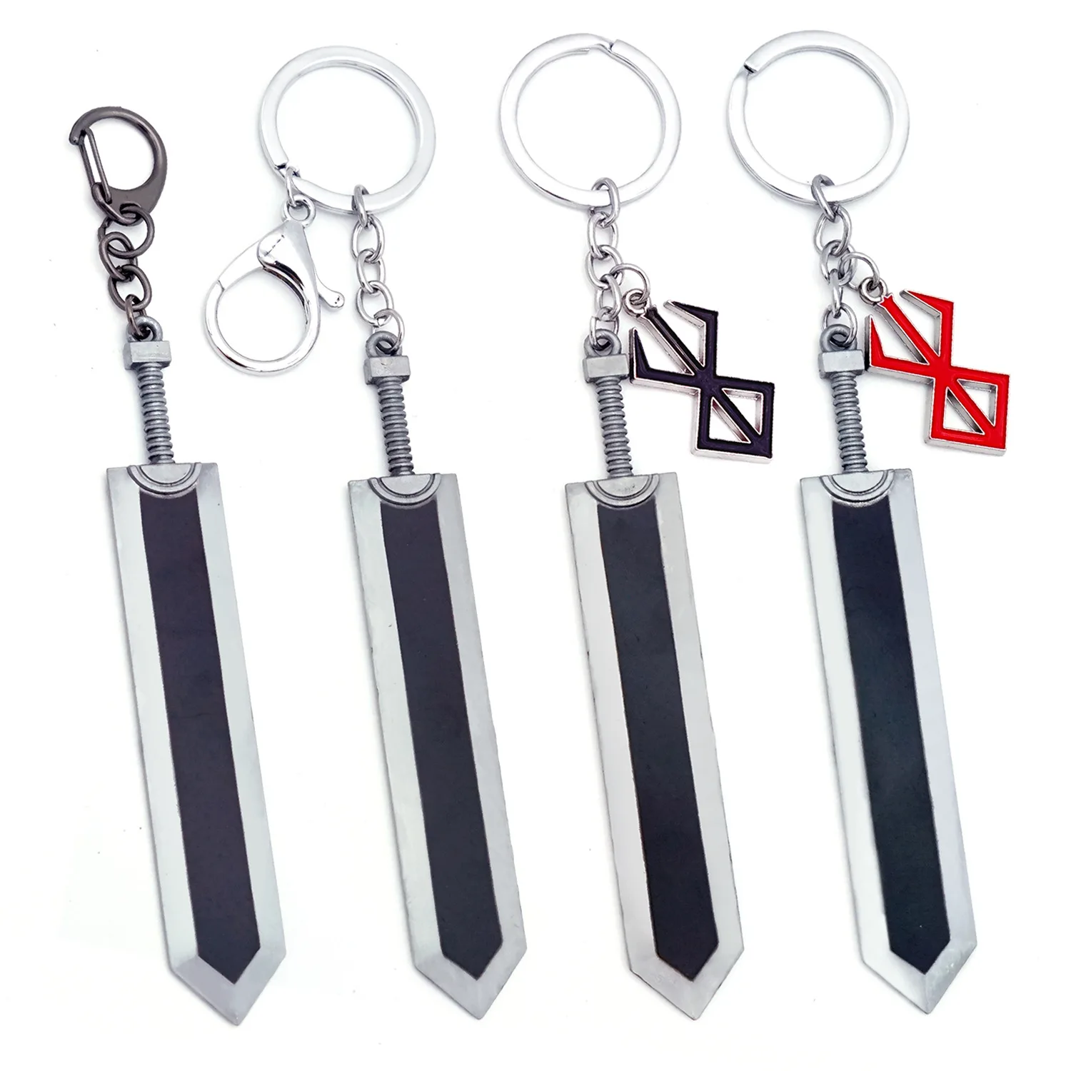 Anime Berserk Sword Metal Weapon Model Keychain