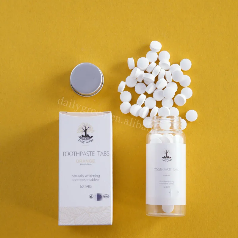 Solid Baking Soda Travel Black Mint Toothpaste solid mouthwash tablets