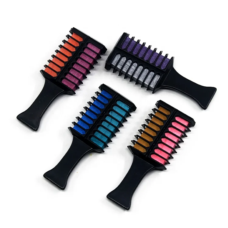 super march hot selling customized harmless cream hair chalk comb hair dye temporary hair color chalk