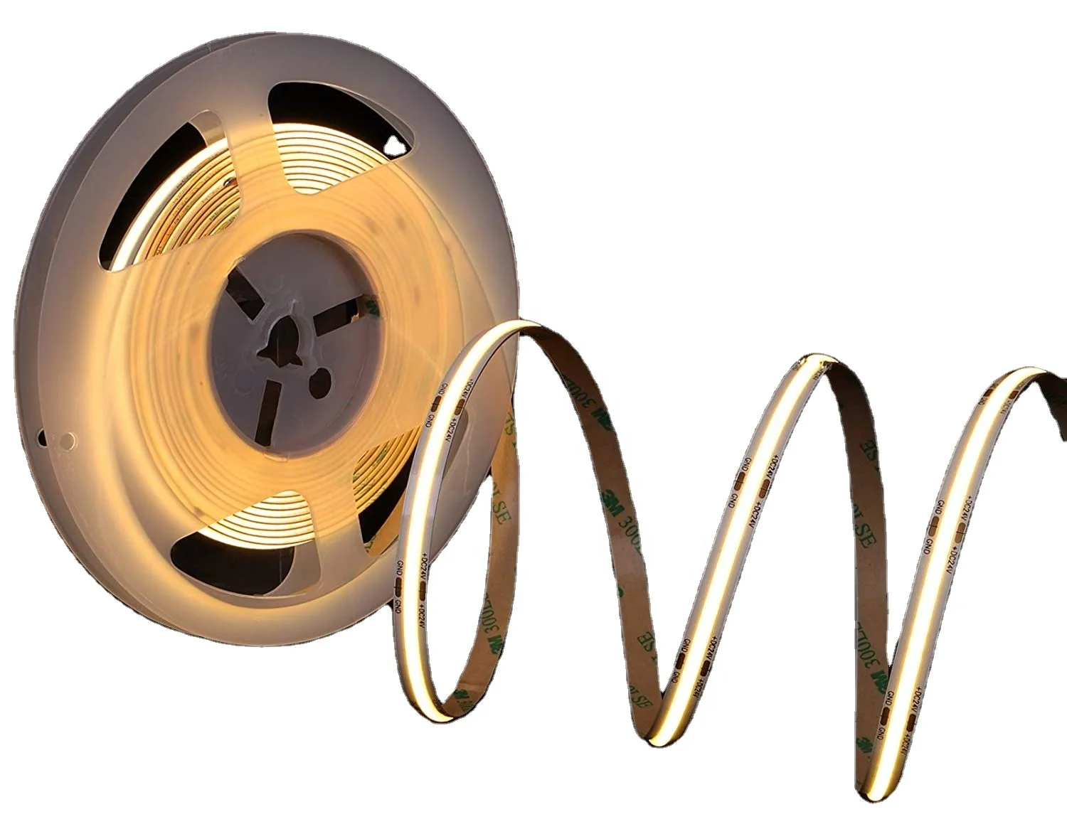 
 High cri 90 95 98 непрерывная линия dotfree flex cob Светодиодная лента на заказ для лестничного ландшафта  