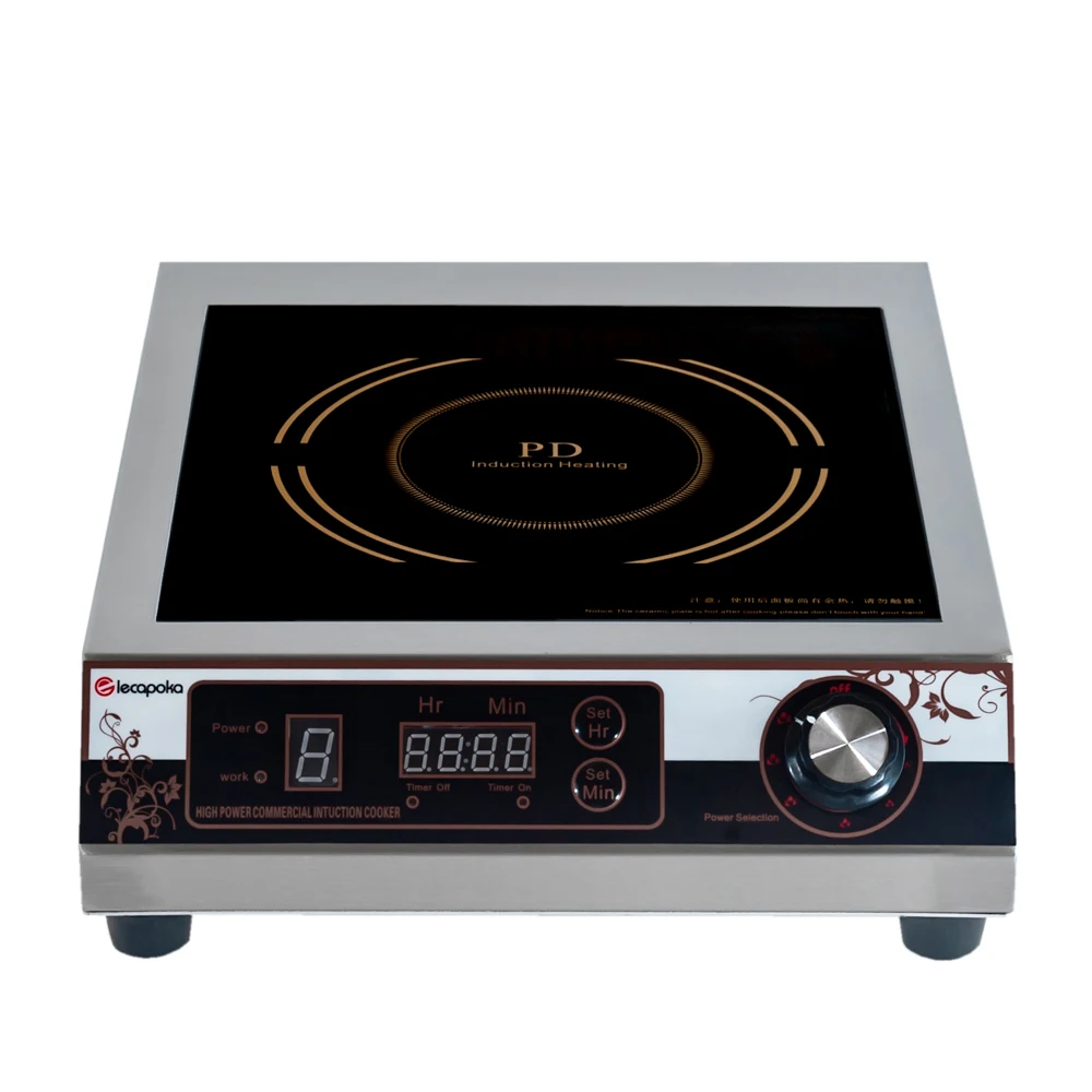 Электрическая индукционная плита Вт В V 3500 w нержавеющая сталь Стабильная производительность 220 Стеклянный Горшок