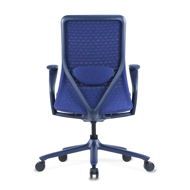 Cadeira De Escritorio Modern Purple Fabric 360 Degree Swivel Staff Office Chair Ergonomic