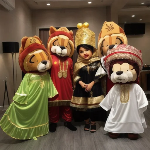 Professional Custom Arabic Mascot Costumes Adult Cartoon Fur Plush Arab Boy Mascot Costume Character Costume Arabian Mascots