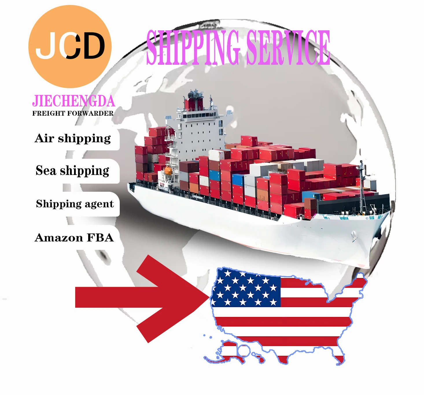 Best From China to Usa/Uk/Fr/DE/AD LCL Freight Shipping Transport Service Fba Sea Transportation Agent Buyer