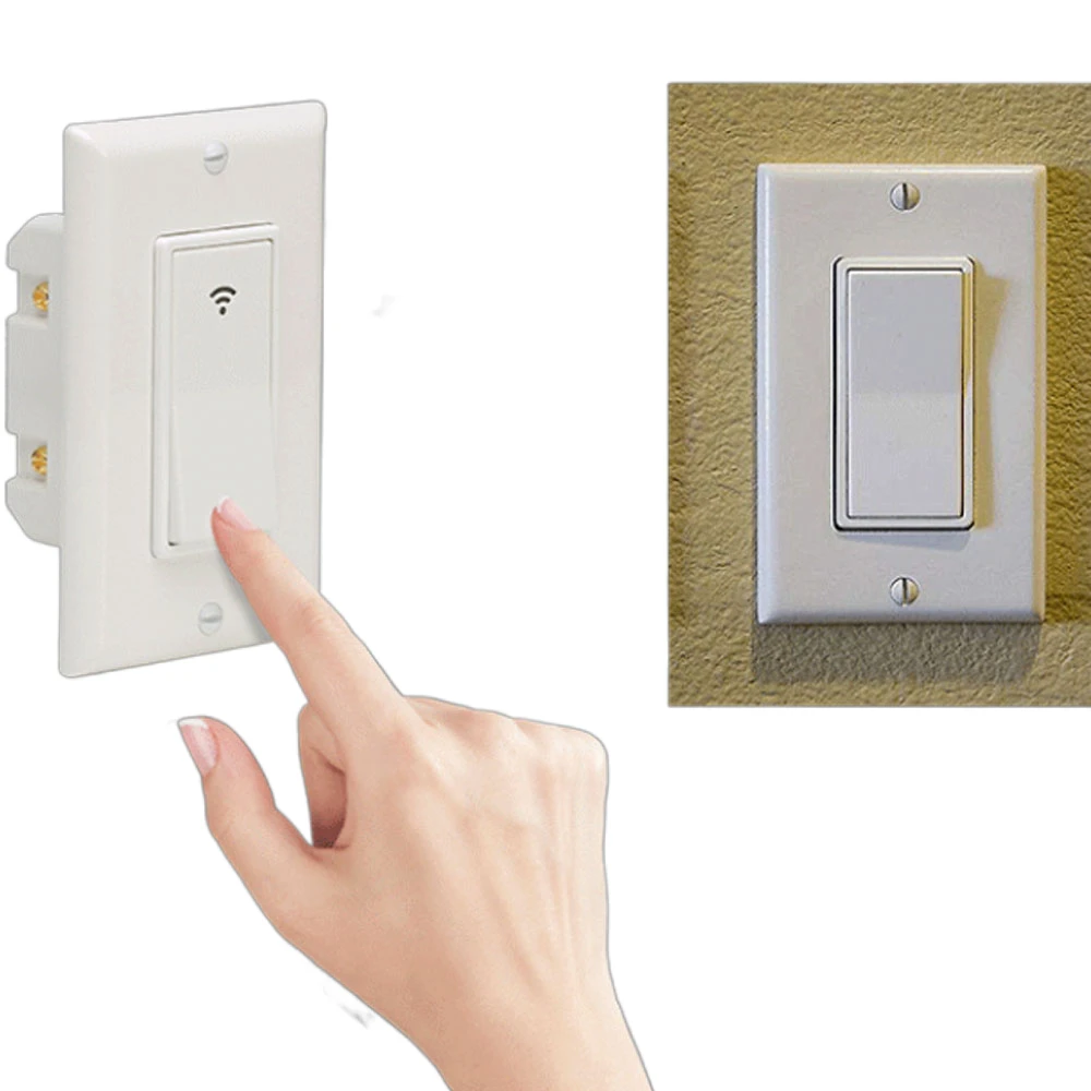 Wall Switches Switch Best Sell Rohs 10a Plastic Europe 10 Years Wifi Smart Light Switch Remote Control Alexa and Google Home SDK