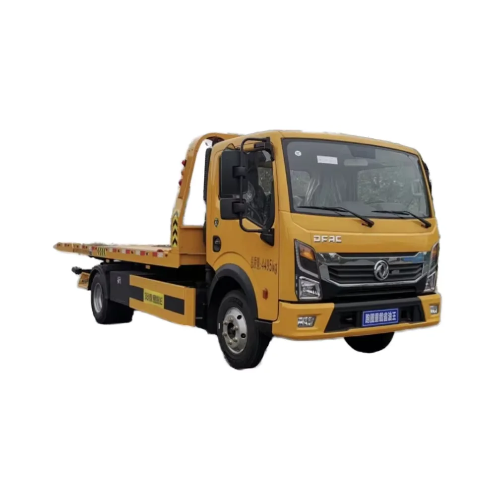High Quality Large Capacity Dongfeng Yunnei clearance car flat plate trailer 4/5 Tons Wrecker Tow Truck for Sale
