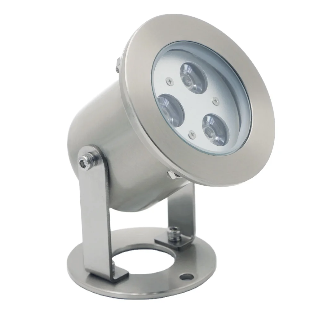 Huaxia CE Rohs IP68 waterproof 304SS Underwater LED Light 24V warm white Underwater Fountain Lamp IP68 Water Fountain Light