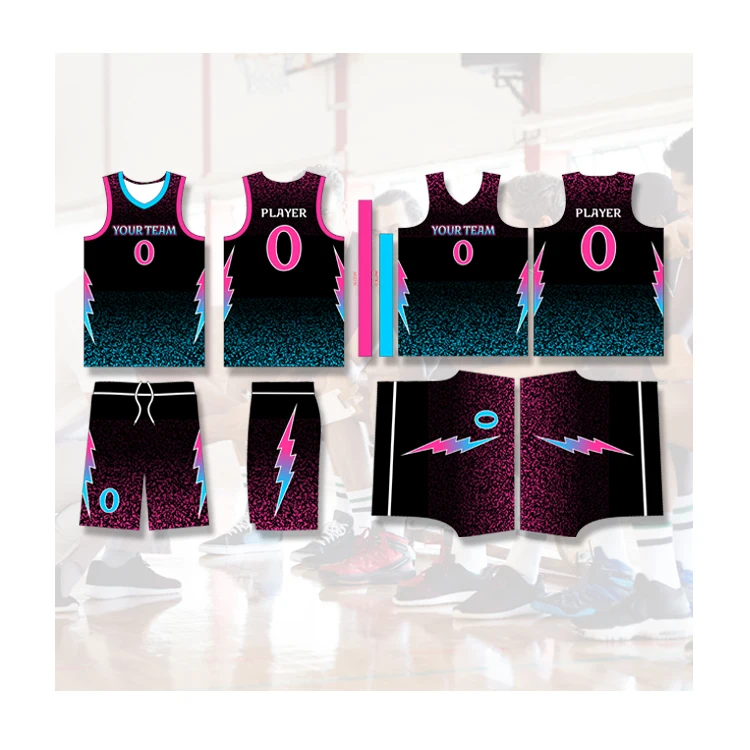 Full Sublimation  Logo Uniform Blank Embroidery Tackle Custom Jersey Basketball