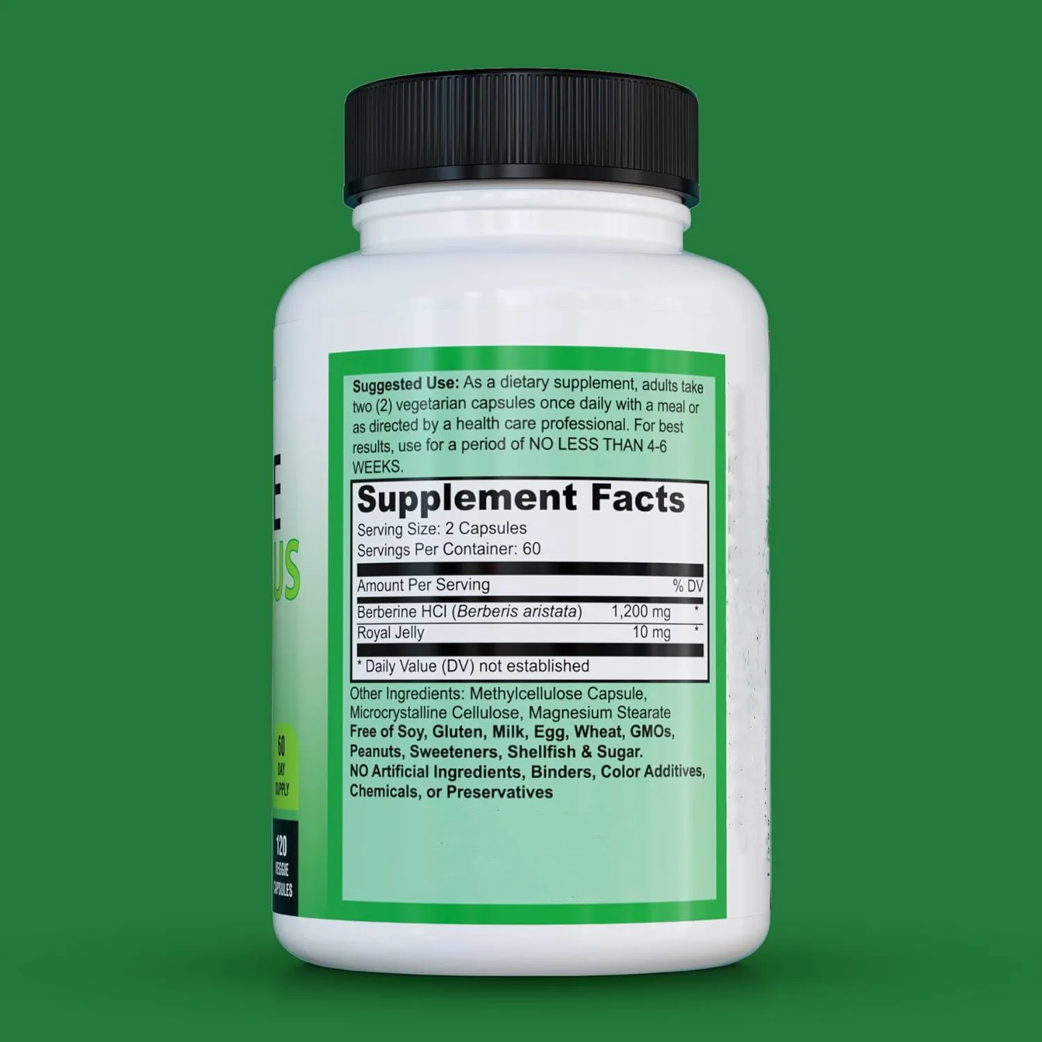 Factory OEM Private Label 1200 mg Berberine Plus Capsules Vegan Berberine HCL capsules