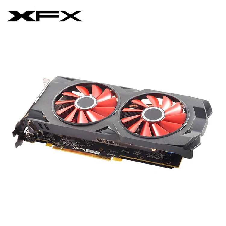 RX570 XFX RS Black OC 4GB DDR5 3xDP DVI Custom Backplate RX-570P4DFDR Graphics Card
