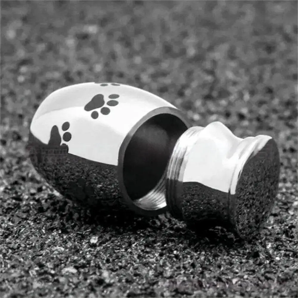 Wholesale Pet Supplies Stainless Steel Urns in Metal Memorial Caskets Cat and Dog Funeral Caskets Sealed Ash Vessels