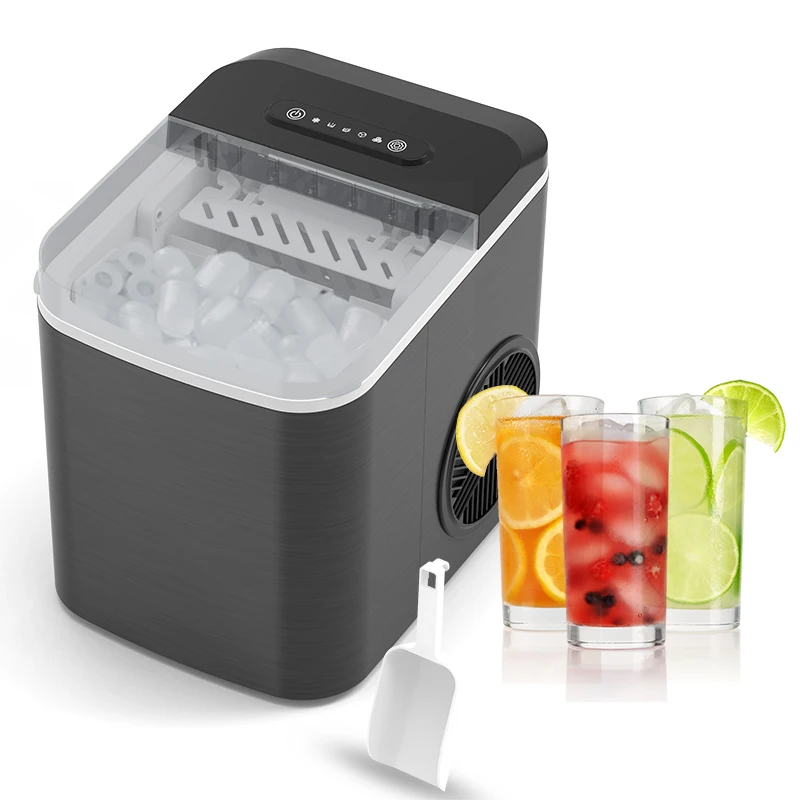 Commercial Ice Cube Machine Counter Top Household Kitchen Movable New Auto Mini Quick Ice Maker In 5 Min