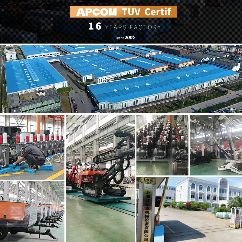 APCOM aircompressors diesel screw air compressor 20bar high pressure portable screw aircompressor for mine drilling rig