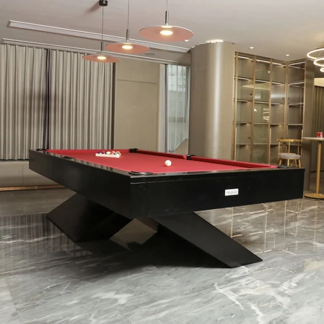 2021 modern styl 7ft/8ft/9ft family indoor outdoor high quality solid wood multi-functional luxury dining table billiard table