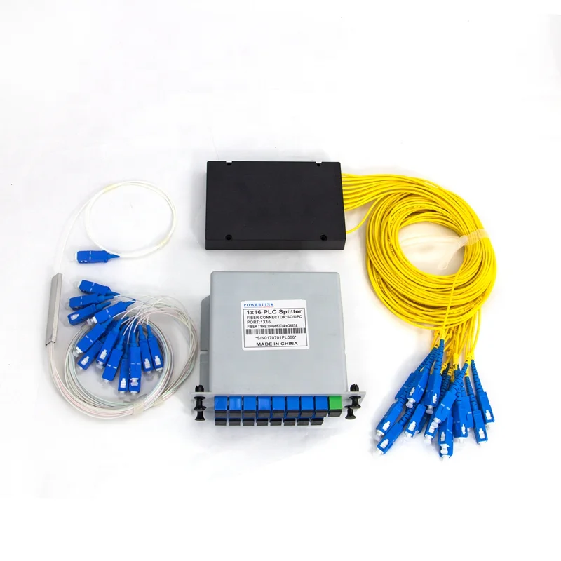 
Factory Price FTTH 1x 32 ABS Box Passive Optical Fiber PLC Splitter 