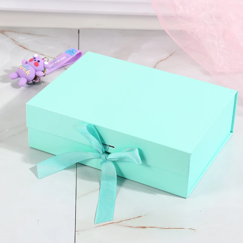 collapsible gift box with magnetic closure Design making perfume bottle with box packaging orange gift boxes Free sample