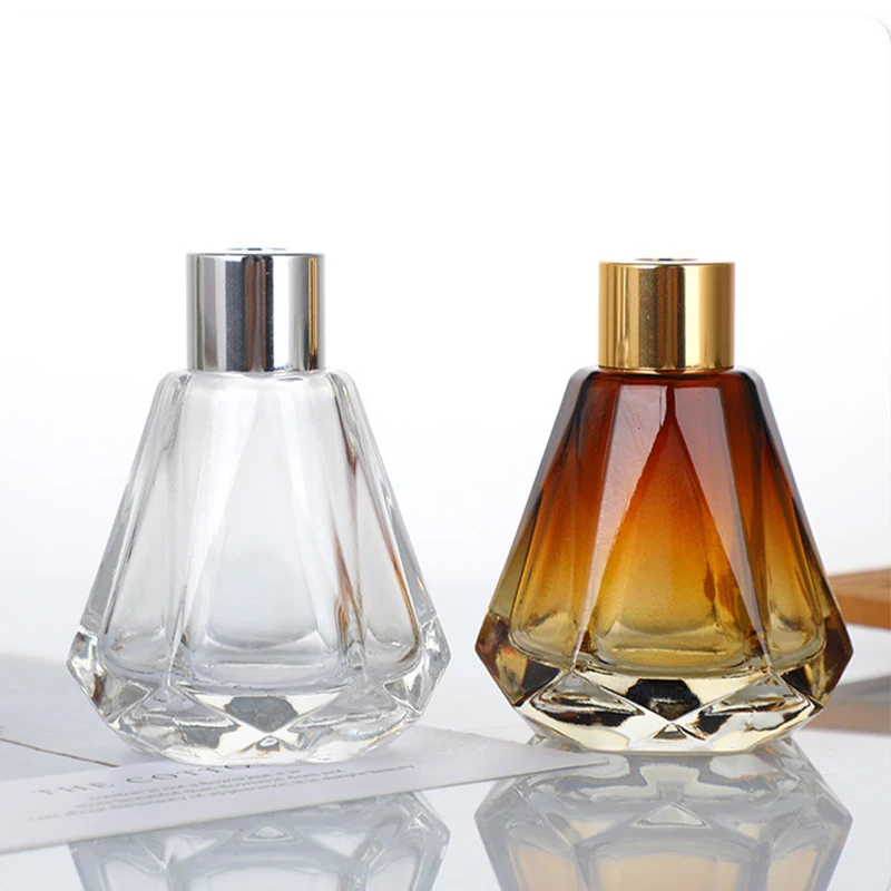 Factory Direct Sale Luxury Aroma Conical Aroma Luxury Glass Reed Diffuser Bottle