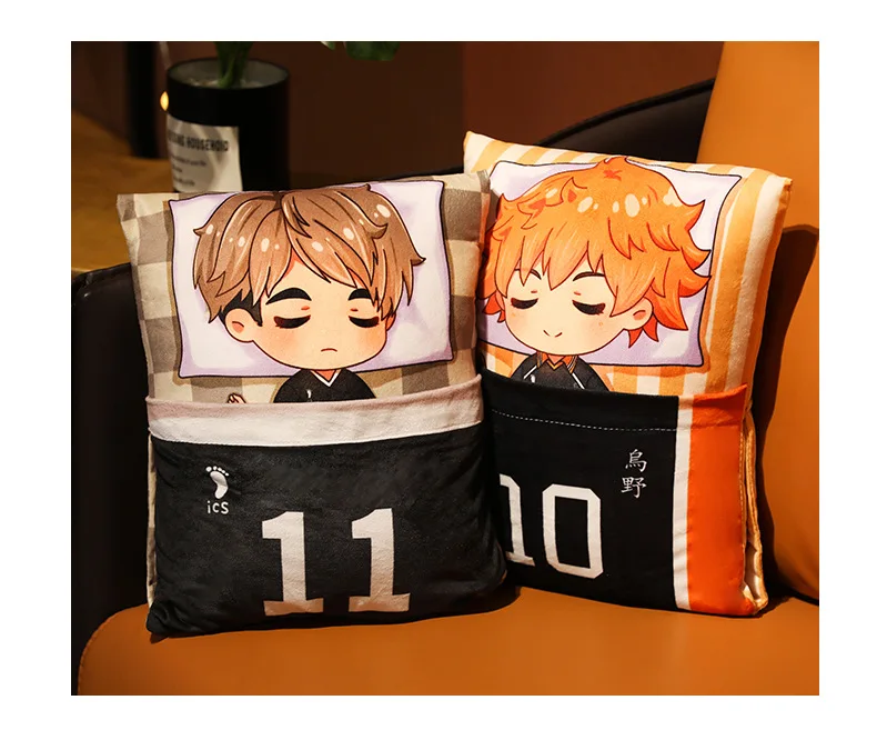 36*27cm anime Haikyuu Manga Peripheral Cute Cartoon Plushies Oikawa Tooru Kei Tsukishima Kageyama Sofa Cushion Pillow Stuffed Pl