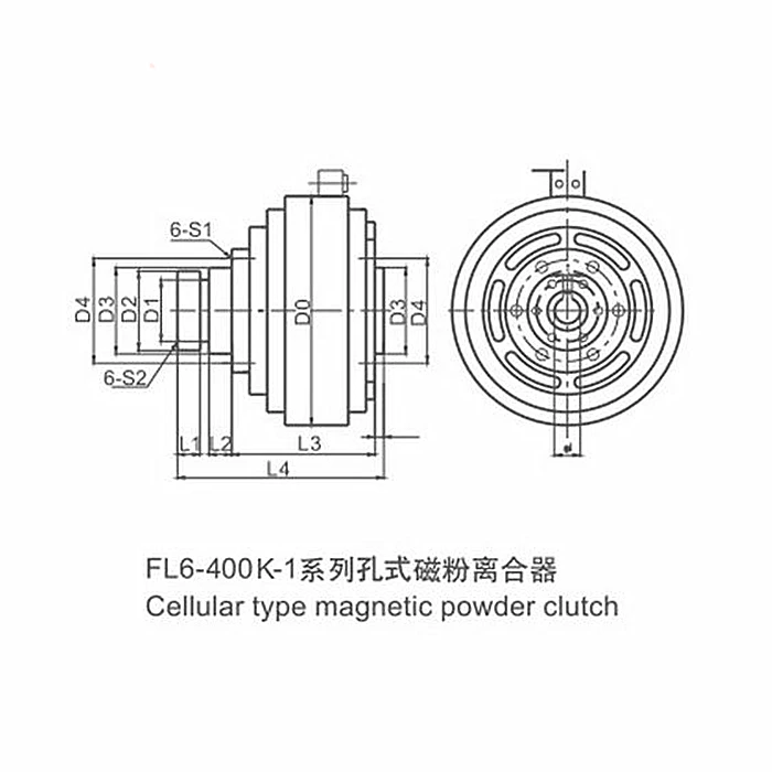  FL100A-1 электромагнитный порошковый тормоз для сварочного
