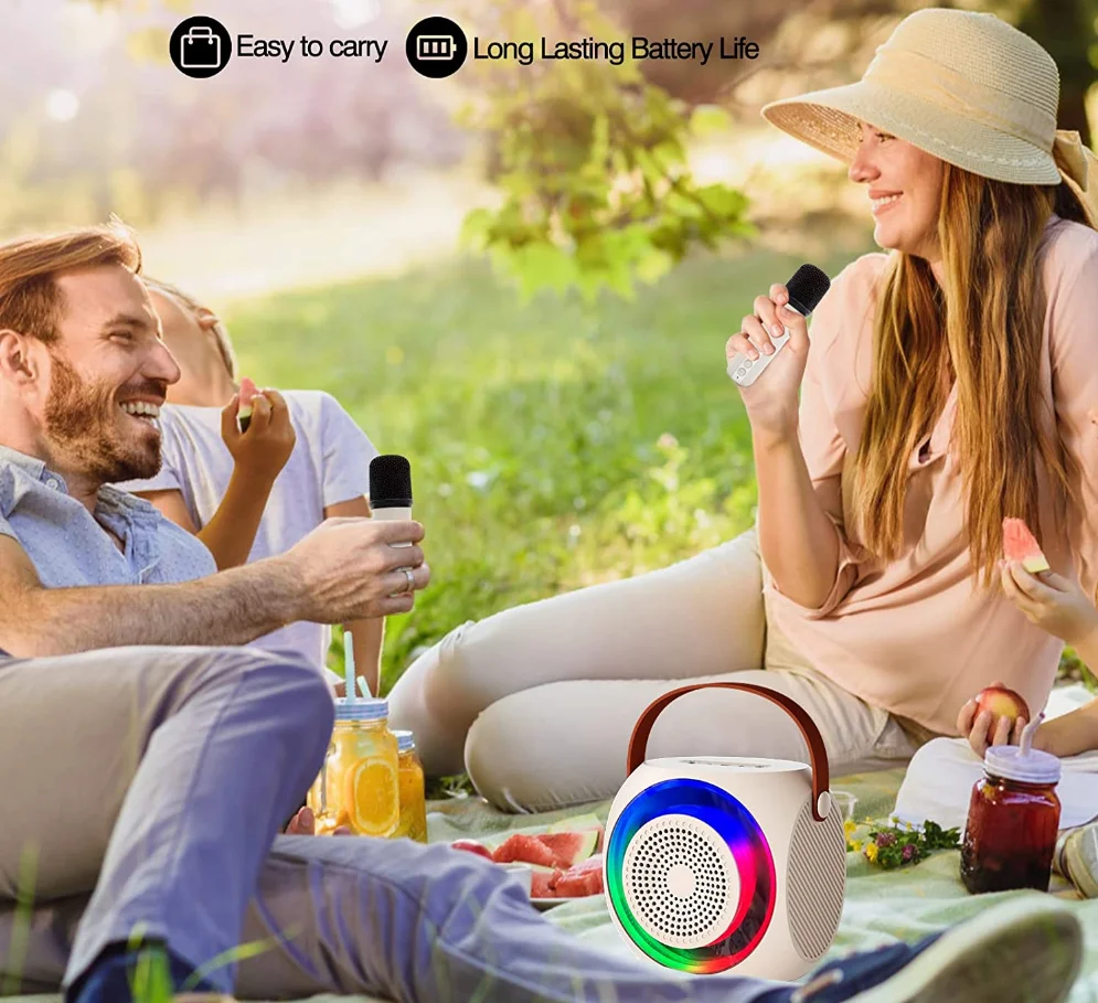New Portable Party Wireless Speaker Mini Kids Karaoke Singing Handheld Ktv Karaoke Speakers Set
