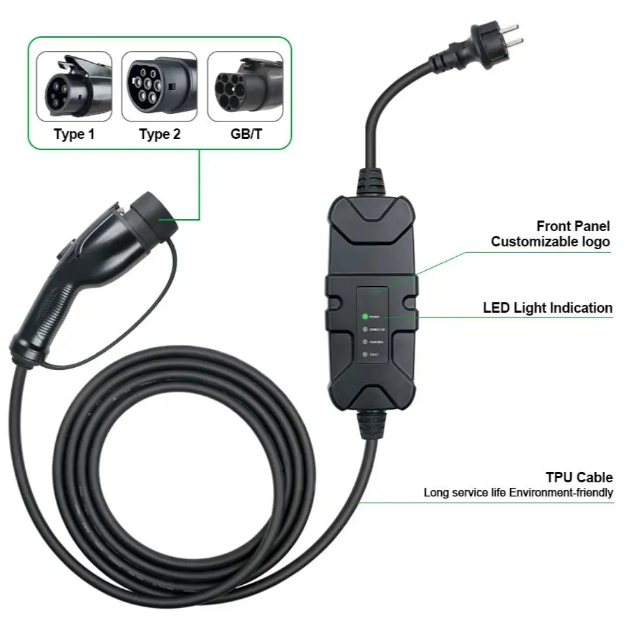 EV control box 16A Level 1 SAE J1772 electronic PC board EV Portable Charger