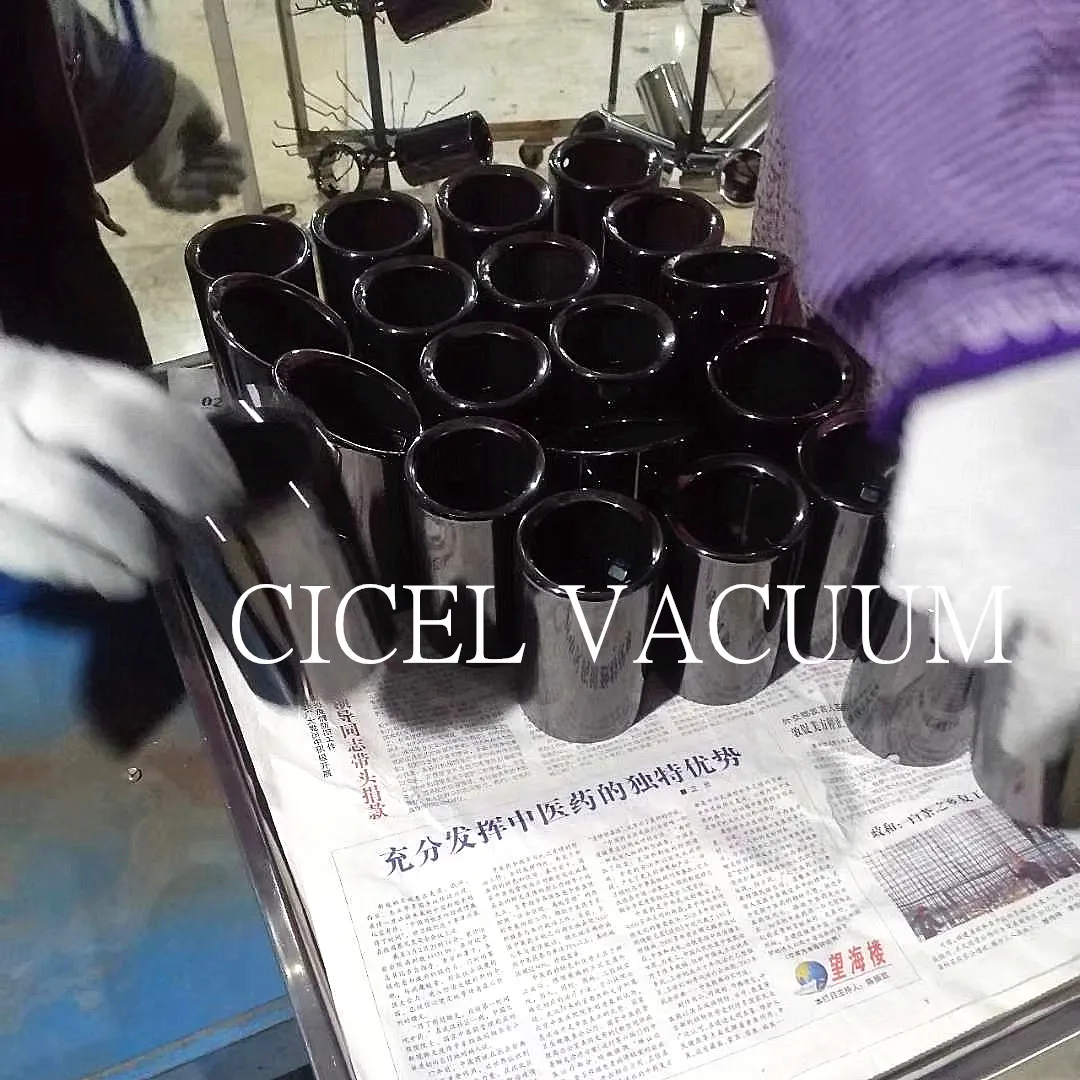 CICELStainless steel auto parts vacuum coating machine / car tail throat titanium plating equipment