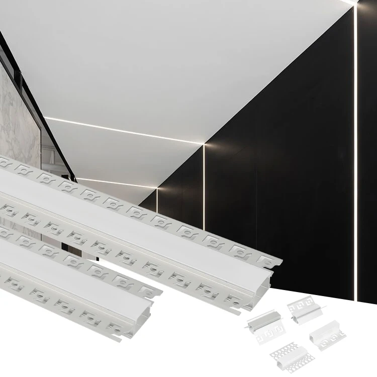 New Product Recessed Strip Light Bedroom Kitchen Indoor Extrusion Profile Aluminum For Led Lighting Strips