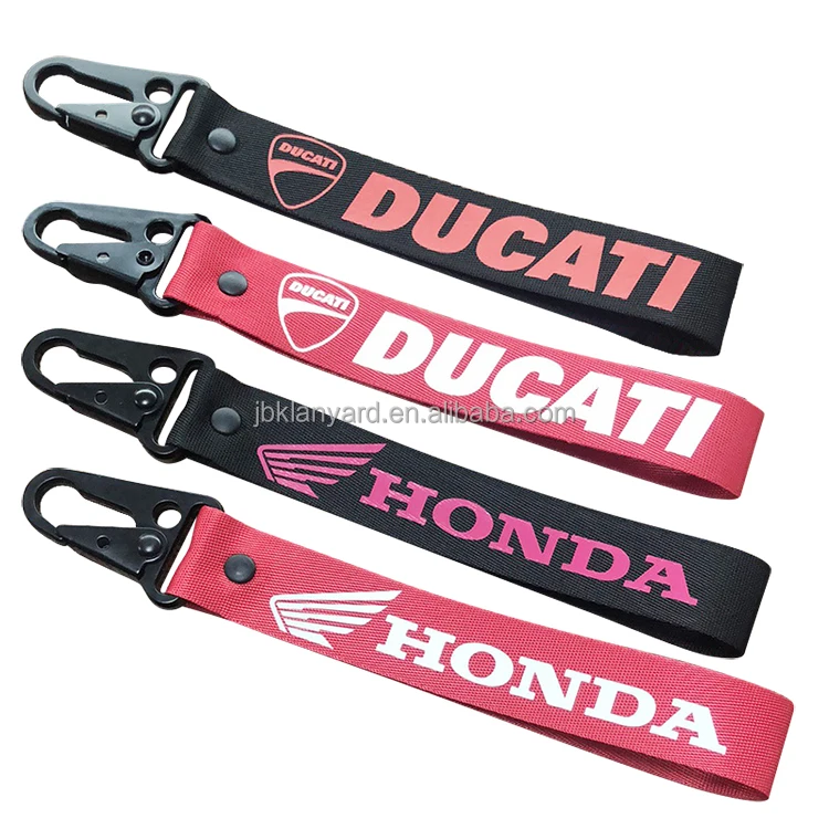 Factory Good Price Designer Custom Sublimation Printed Short Wrist Lanyard With Eagle Mouth Buckle Usb Keychain Holder