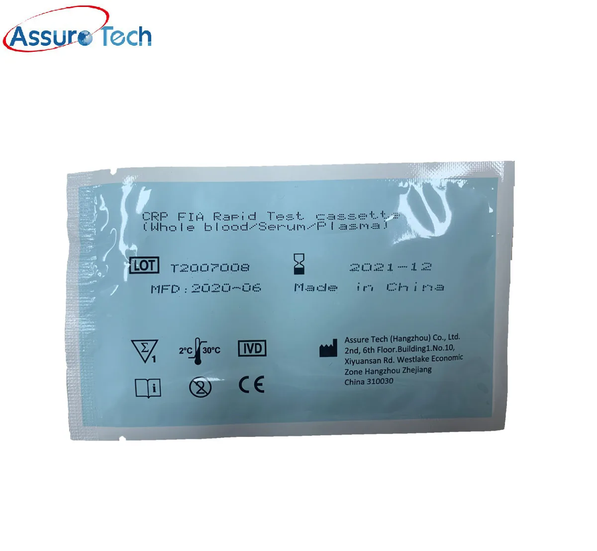  Assure CRP Medical Reagent C-reactive Protein Rapid Test Strips Device Cassettes Assay