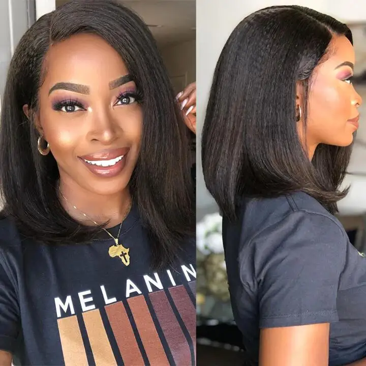 Wholesale Raw Indian Virgin Hair Short Bob Wigs Human Hair Lace Front 5x5 Hd Lace Frontal Wig Vendors  Short Bob Human Hair Wigs